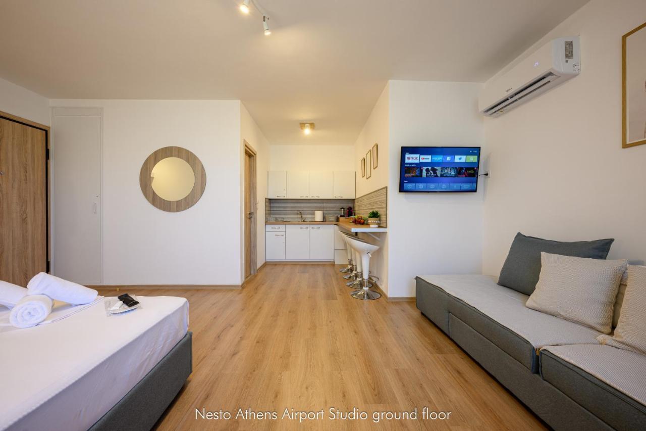 Ferienwohnung Nesto Athens Airport Zen Spáta Exterior foto